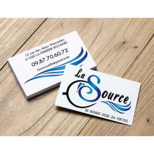 carte de visite la Source Bar la Ferrière Bochard